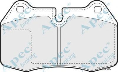 APEC BRAKING pad836 -  Комплект тормозных колодок, дисковый тормоз